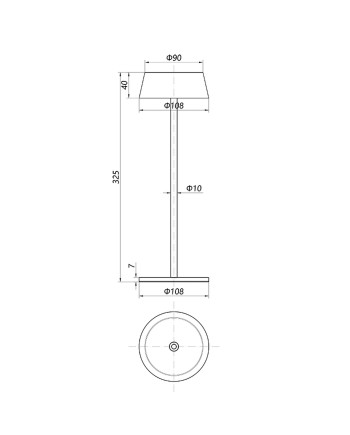 K4 * FAROL NEGRO EXTERIOR PORTATIL LED IP54 3000K